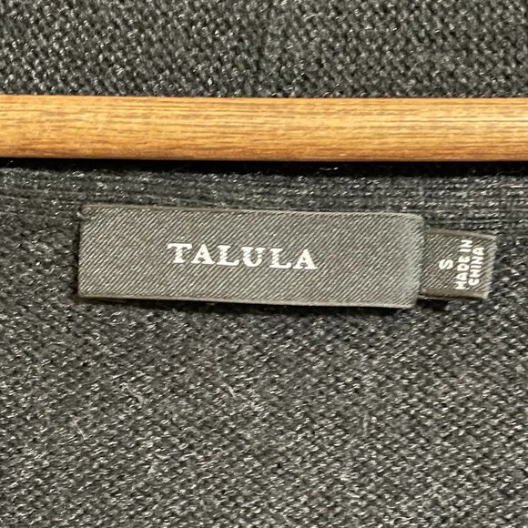 Talula Aritizia Black Cashmere Blend Pocket Cardigan - Picture 6 of 8